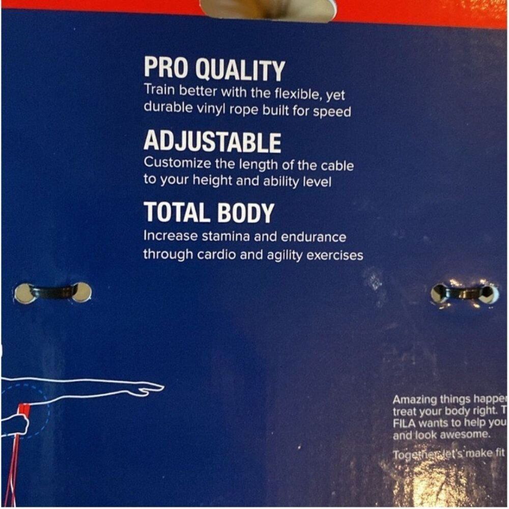 Fila Cardio Speed Rope 9ft Jump Rope Total Body Workout NWT - Picture 6 of 6